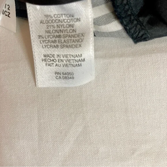 Jones New York Signature Stretch Black and White Checkered Pattern Pants Size 6 - Picture 6 of 7